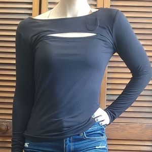 Nine West Keyhole long-sleeved shirt